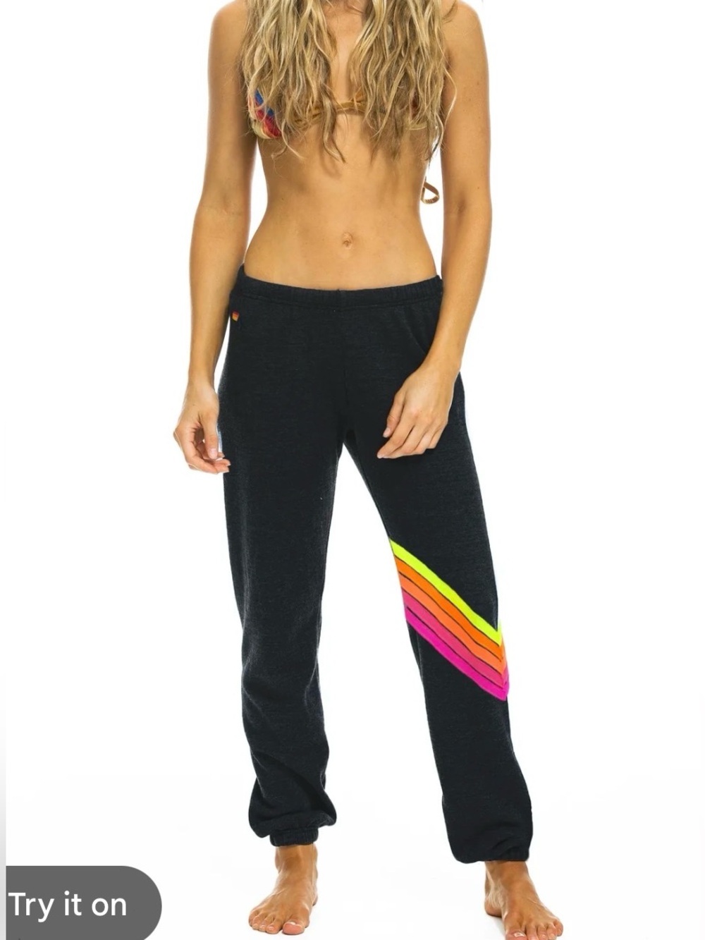 Aviator Nation Chevron Track Pants